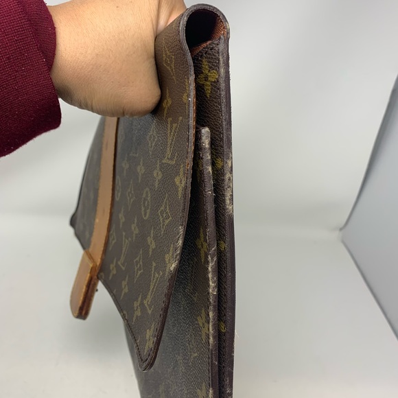 Louis Vuitton LV Brief Case Browns Monogram VINTAGE - Picture 10 of 14
